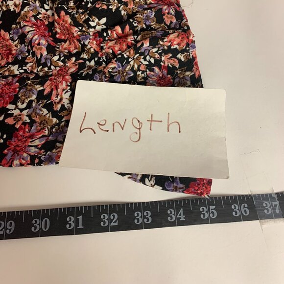 Romeo Juliet Couture Womens Dress Size L Mini Dark Floral Romantic Flowy Boho - Picture 8 of 9